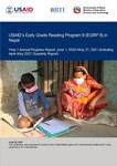 USAID’s Early Grade Reading Program II (EGRP II) in Nepal : Year 1 Annual Progress Report : June 1, 2020–May 31, 2021 (including April–May 2021 Quarterly Report) / Neupane,Sagar Mani; Maharjan,