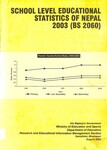 School level educational statistics of Nepal 2003 (2060); p.268