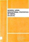 School level educational statistics of Nepal 2002 (2059); p.304