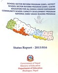 School sector reform program (SSRP) district .. status report 2015-016, 2016; p.254