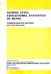 School level educational stattistics of Nepal consolidated report 2017-018 (2074-075); p.312