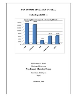 NON-FORMAL EDUCATION IN NEPAL Status Report / Non- Formal Education Center
