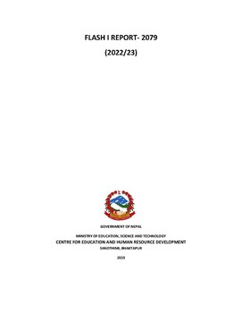 Flash Report I, 2079 (2022/23 AD) / Center for Education and Human Resource Development