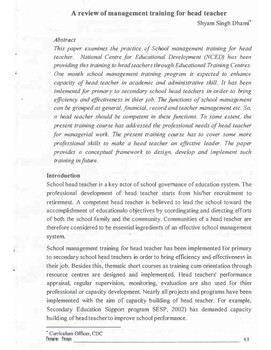 A review of management training for head teacher [printed text] / Dhami, Shyam Singh, Author in शिक्षक शिक्षा (SHIKSHAK SHIKSHA : TEACHER EDUCATION) Volume 7 (२०६६ (20