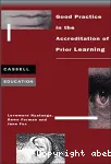 Good practice in the accreditation of prior learning