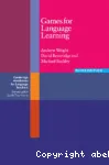 Games for language learning