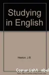 Studying in english: A practical approach to study skills in english as a second language