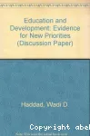 Education and Development: Evidence for new priorities