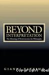 Beyond Interpretation