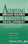 Achieving Broad-Based Sustainable Development