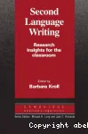 Second language writing : Research insights for the classroom