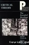 Critical Theory:The Essential Readings (photocopy)