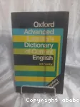 Oxford Advanced learner's dictionary of current english